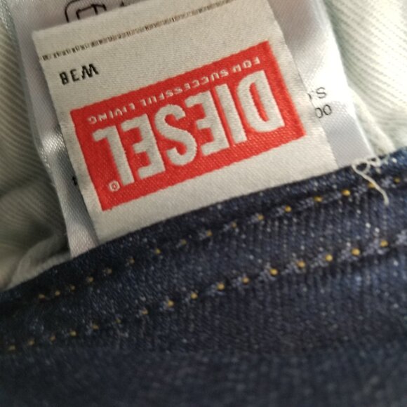 DIESEL Jeans Mens Safado Straight Leg NWT Dark Wash Blue RB065 Button Fly 38 x32 - Picture 13 of 16